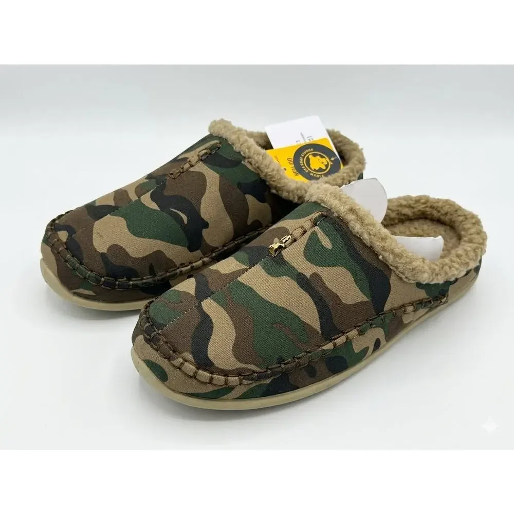 NEW! Deer Stags Nordic Unisex Supro Slip On Clog Scuff Slippers US 7W